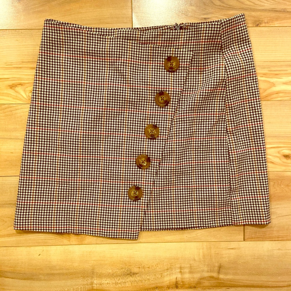Checker mini skirt